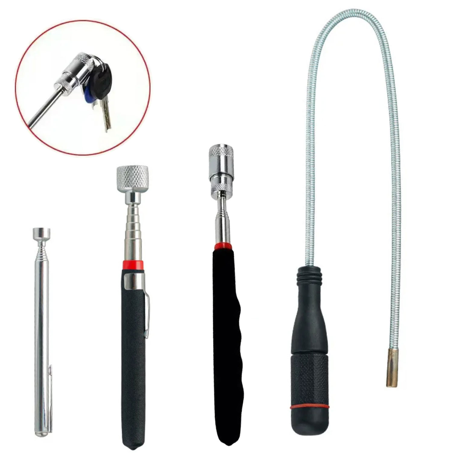 Fishing Rod Travel - Vara de Recolha Ajustável, Ferramenta Magnética