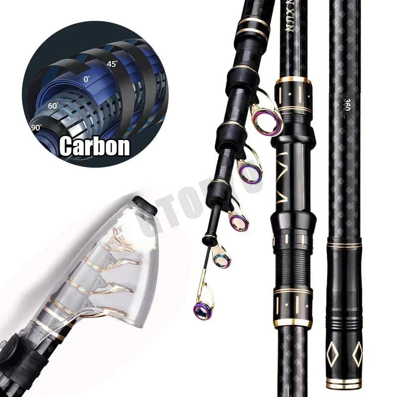 Fishing Rod Surf - Vara de pesca telescópica de alto