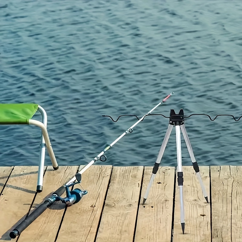 Fishing Rod Telescopic - 1 pçs suporte telescópico da liga