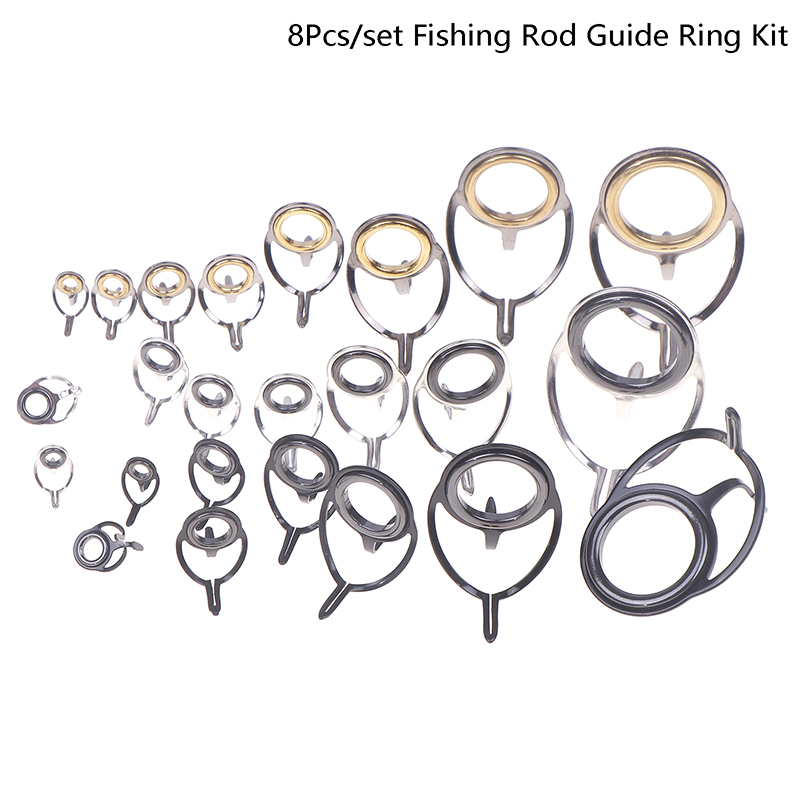 8 pçs equipamento de pesca kit - Fishing Rod Building Kit avaliação e preço