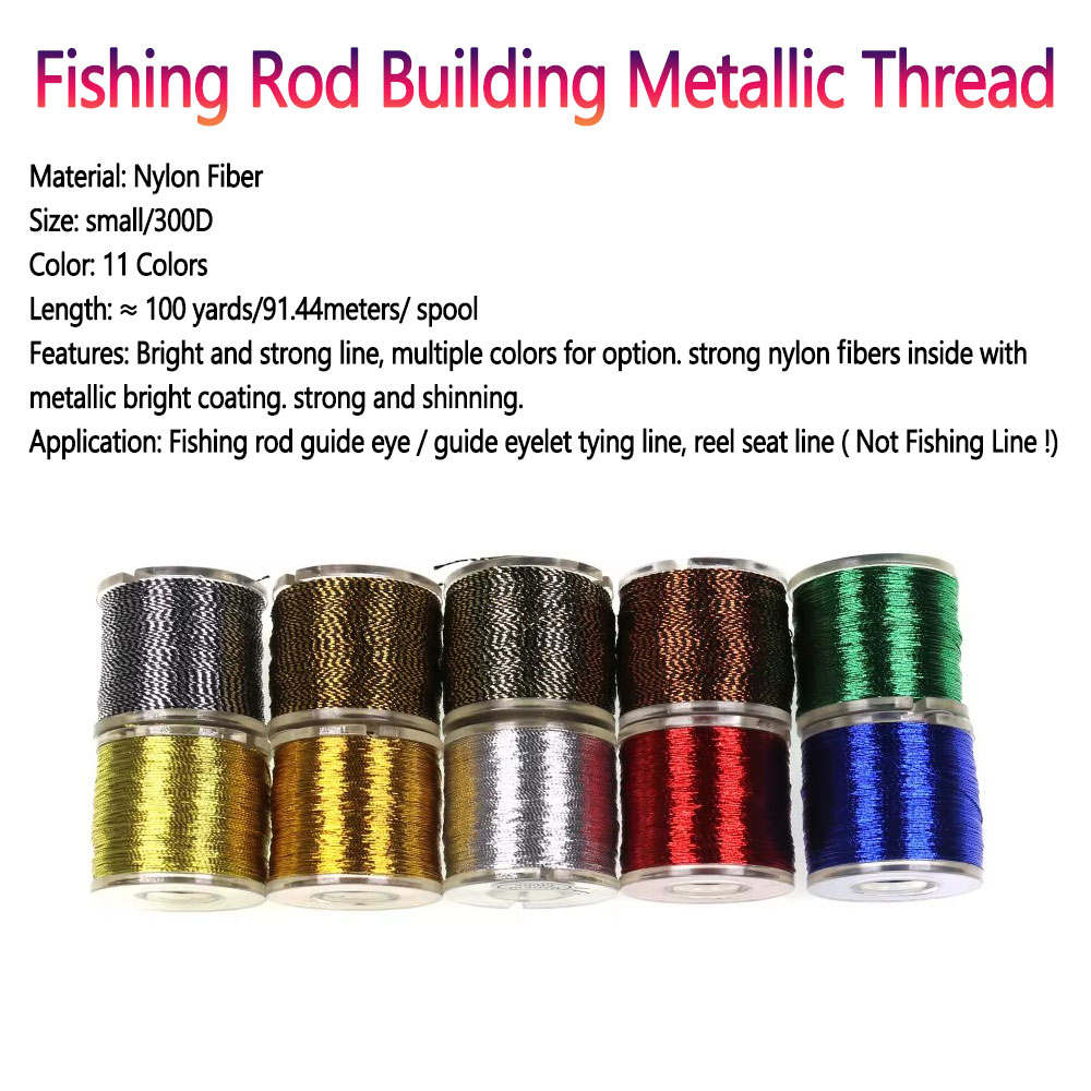 100 Jardas/Carretel Fio Metáli - Fishing Rod Building Kit avaliação e preço