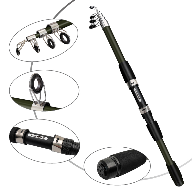 Vara de Pesca de Carbono Super - Fishing Rod Combo avaliação e preço