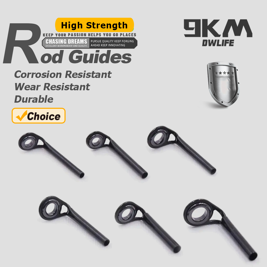 Guias de vara de pesca 5 ~ 10  - Fishing Rod Tip Replacement avaliação e preço