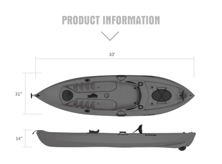 HDPE Plastic Boat Fishing Kaya - Fishing Rod Boat avaliação e preço