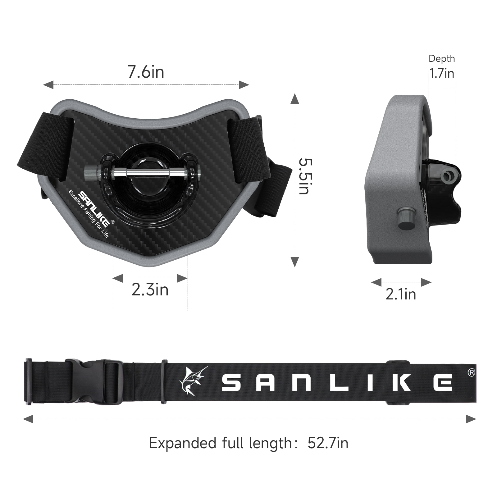 SANLIKE-Pesca Cinto De Luta, R - Fishing Rod Carbon Fiber avaliação e preço