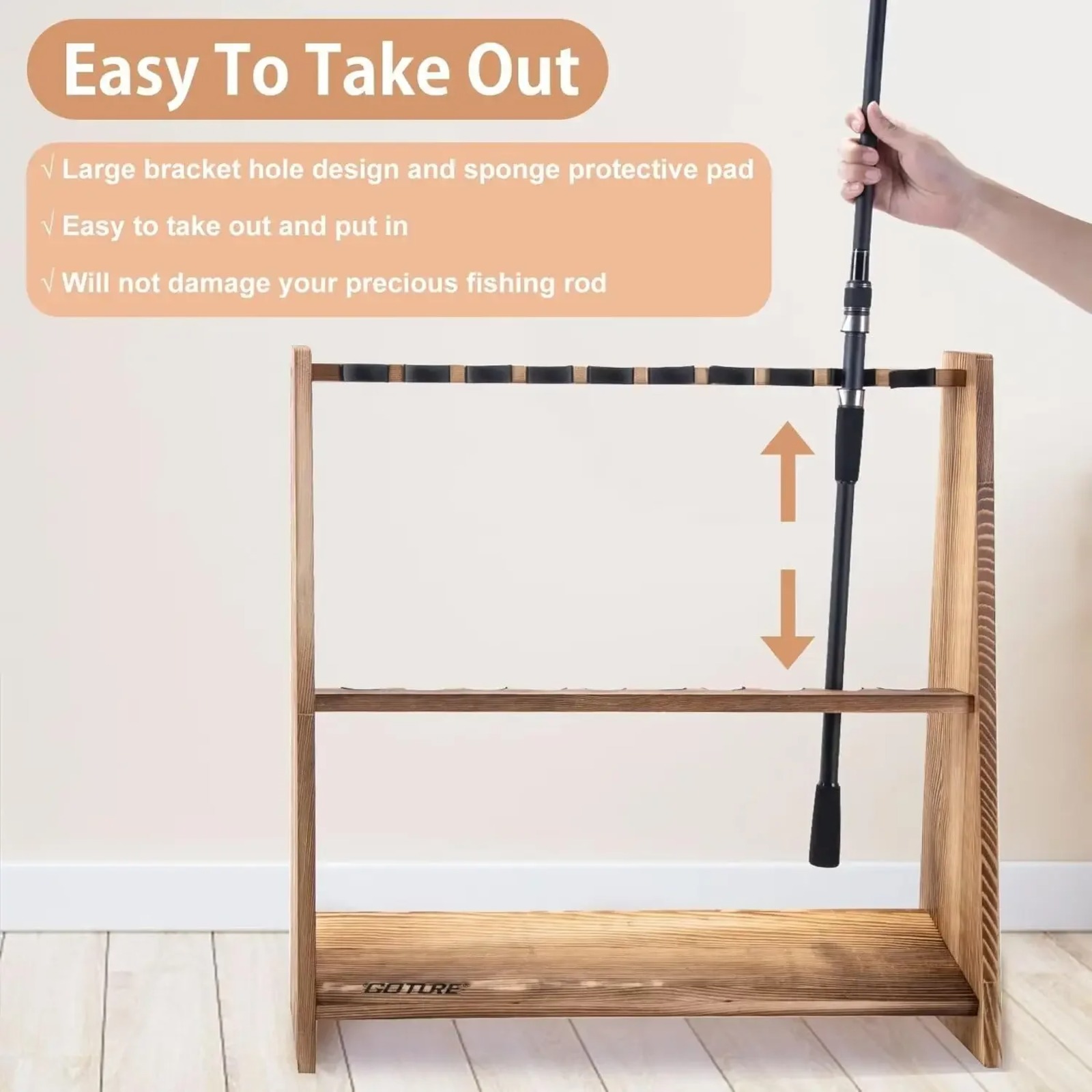 Suporte para Varas de Pesca em - Fishing Rod Rack avaliação e preço