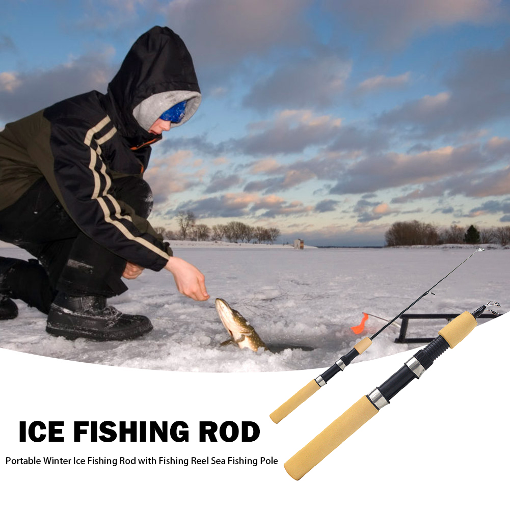 Vara de Pesca no Gelo Portátil - Fishing Rod Ice avaliação e preço