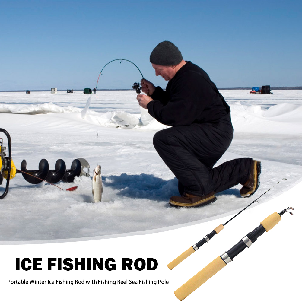 Vara de Pesca no Gelo Portátil - Fishing Rod Ice avaliação e preço