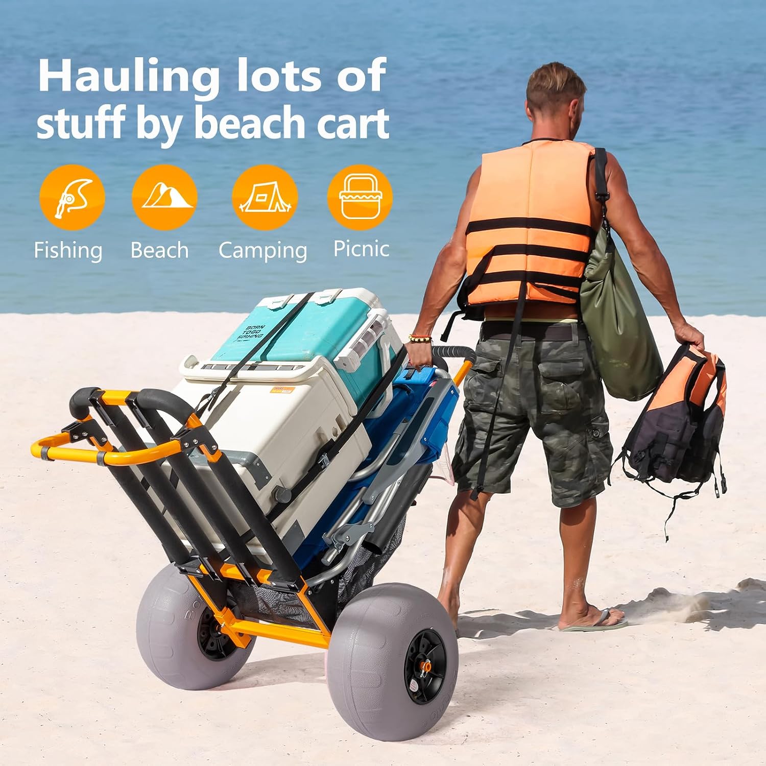Carrinho de Pesca Bonnlo para  - Fishing Rod Holder avaliação e preço