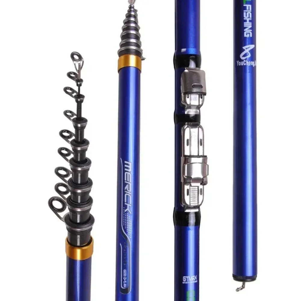 Fibra de carbono 3.6m 4.5m 5.4 - Fishing Rod Surf avaliação e preço