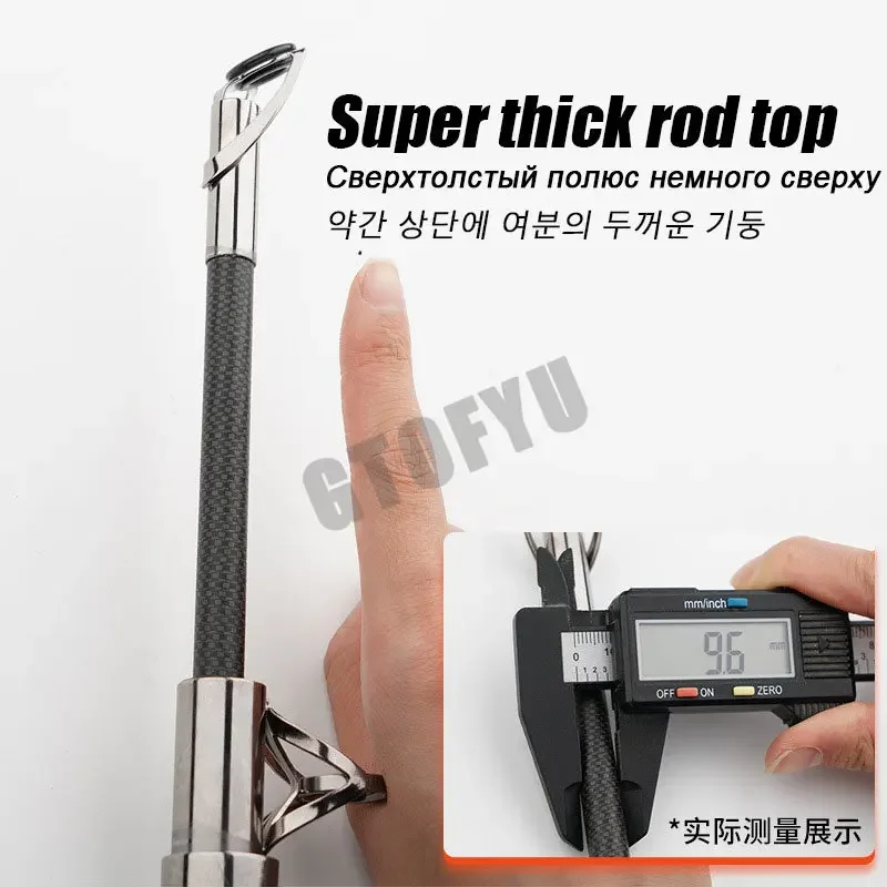Vara de Pesca de Carbono Teles - Fishing Rod Surf avaliação e preço