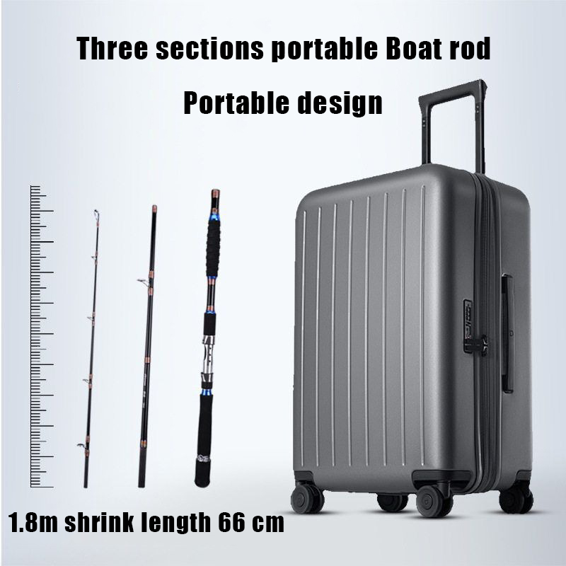 Vara de Pesca Portátil 2.1M 2. - Fishing Rod Surf avaliação e preço