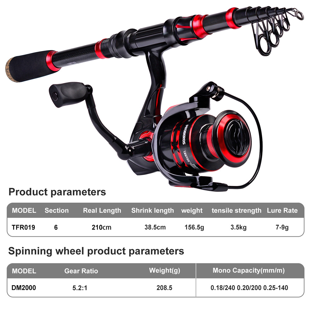 Conjunto de Vara de Pesca de F - Fishing Rod Carbon Fiber avaliação e preço