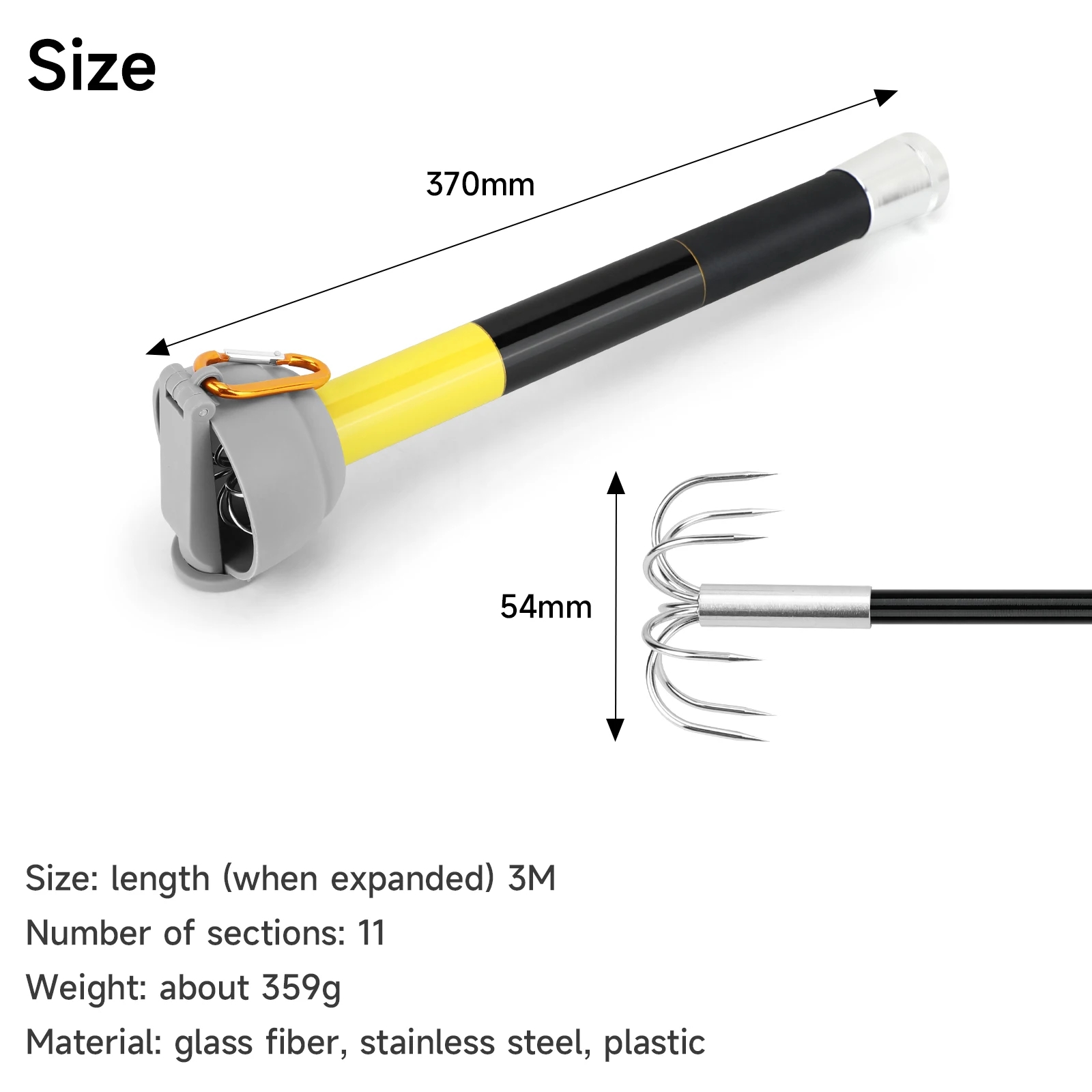 Sanlike gancho de lula de aço  - Fishing Rod Carbon Fiber avaliação e preço