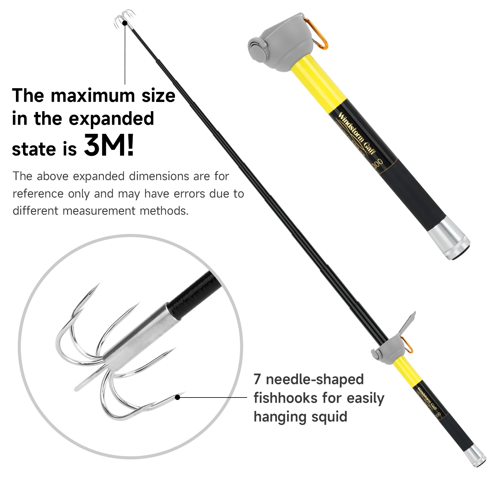 Sanlike gancho de lula de aço  - Fishing Rod Carbon Fiber avaliação e preço
