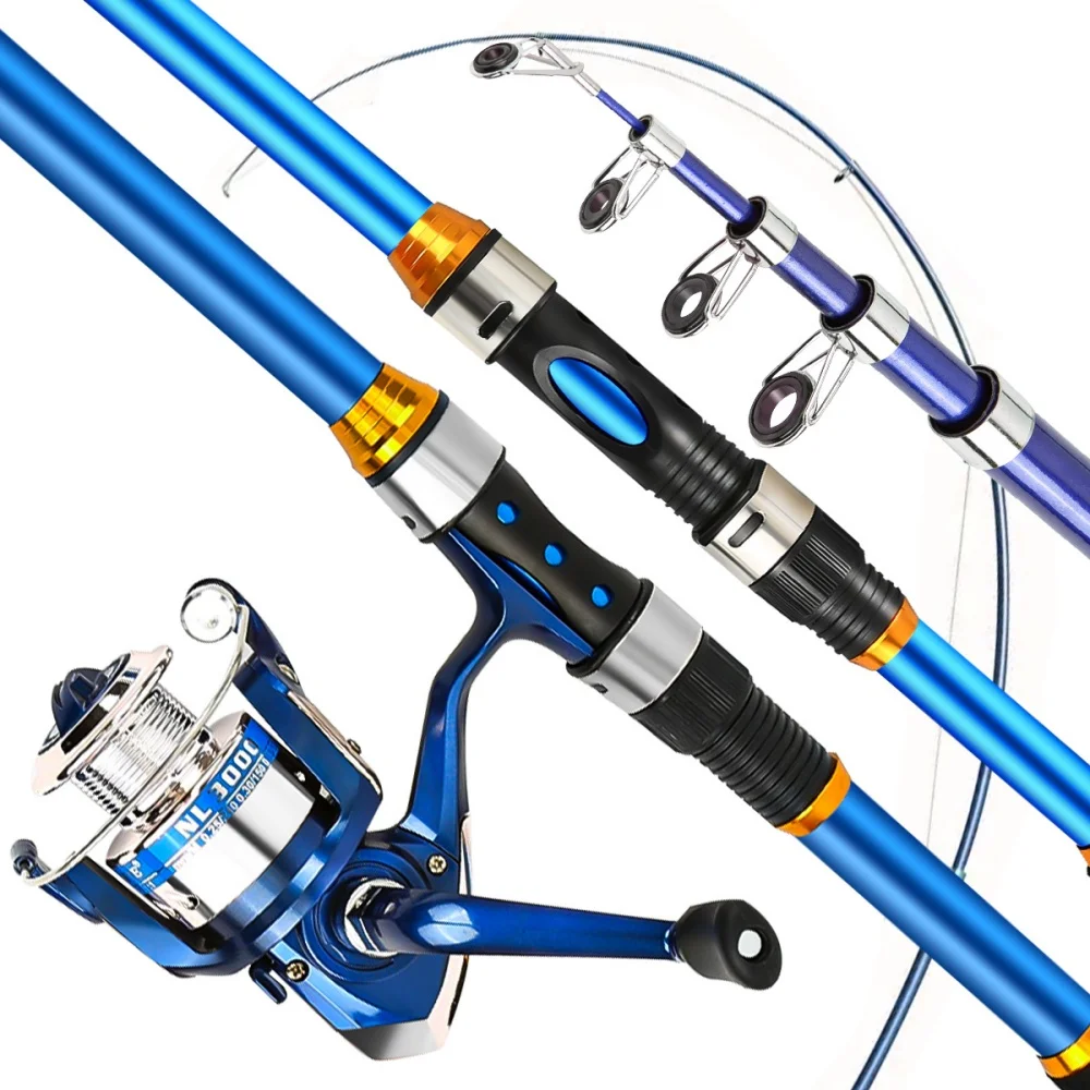 Conjunto de vara de pesca tele - Fishing Rod Carbon Fiber avaliação e preço