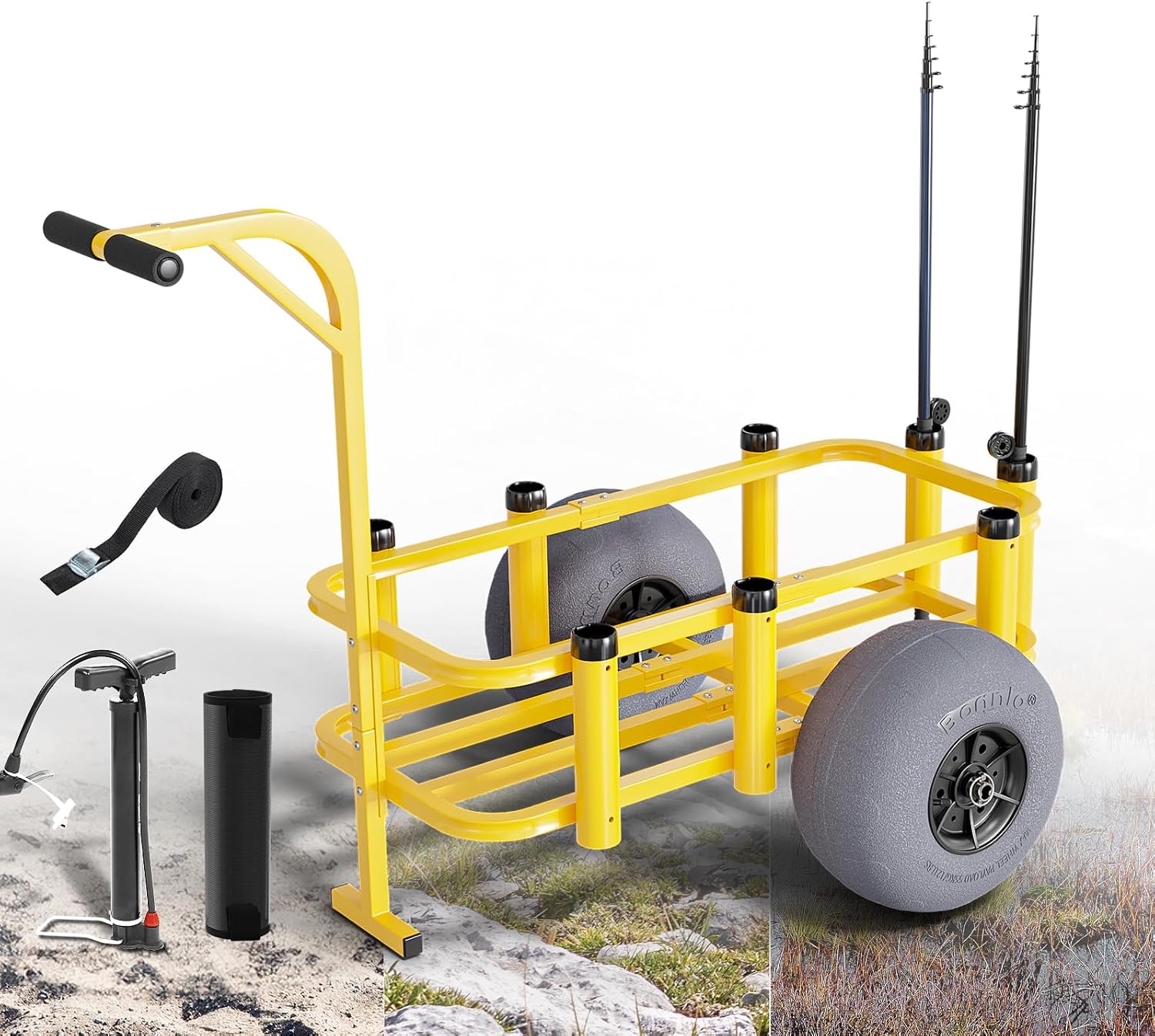 Carrinho de Pesca Dobrável par - Fishing Rod Holder avaliação e preço