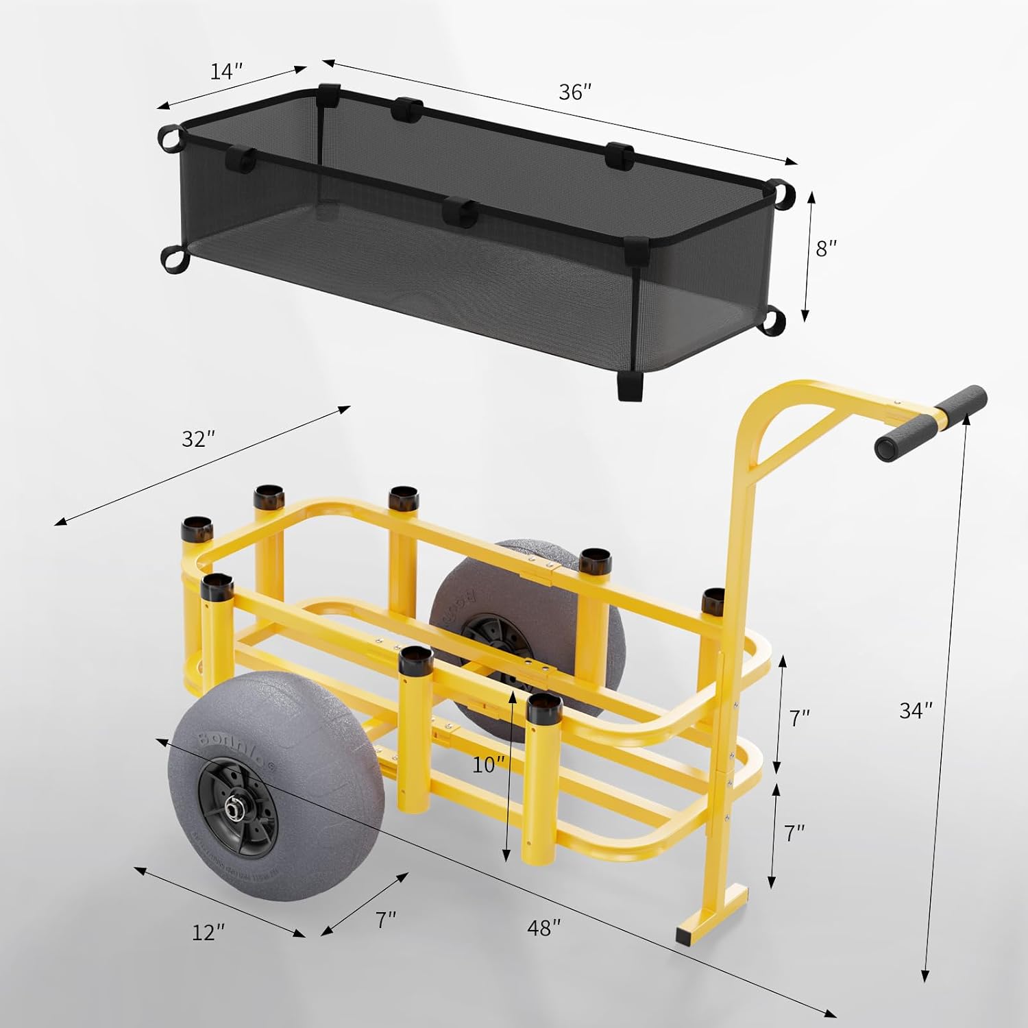 Carrinho de Pesca Dobrável par - Fishing Rod Holder avaliação e preço