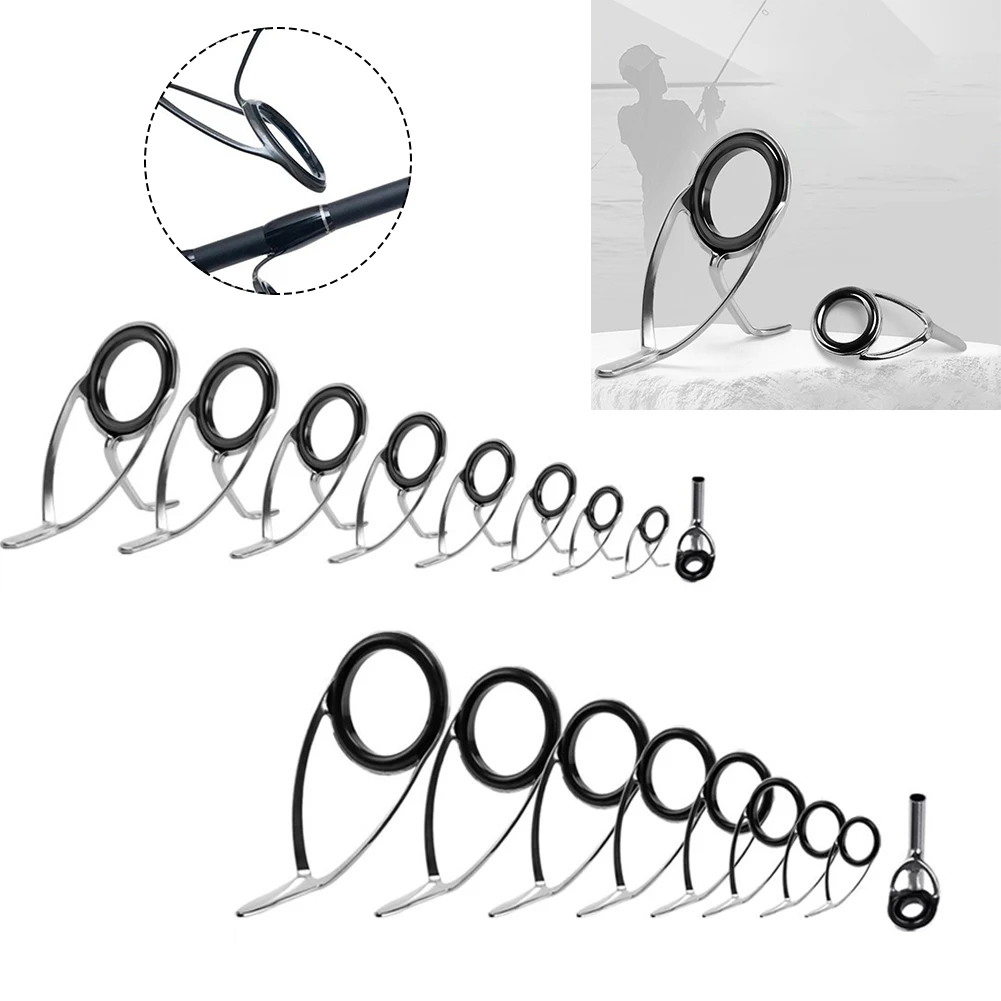9 pçs vara de pesca anel super - Fishing Rod Building Kit avaliação e preço