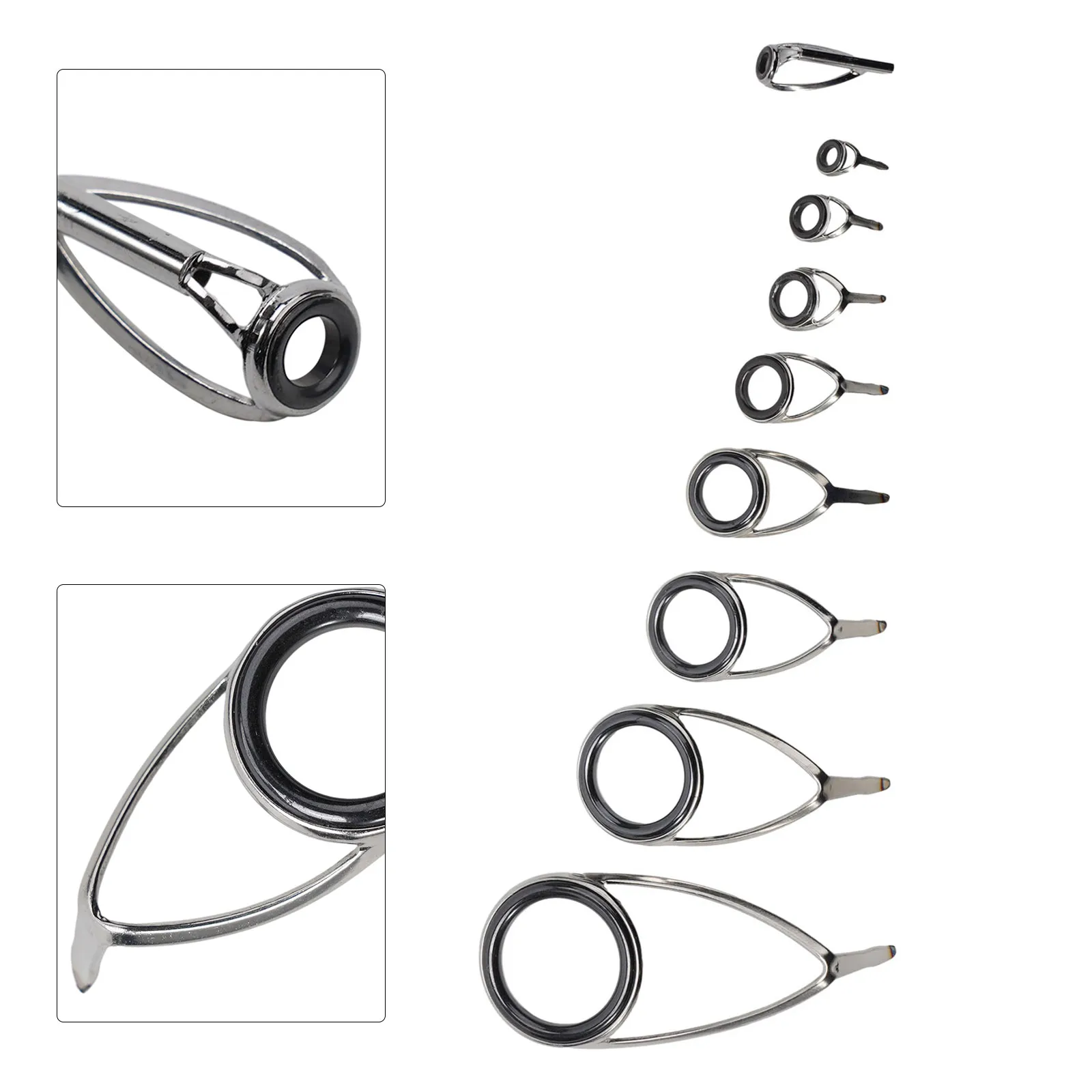 9 pçs vara de pesca anel super - Fishing Rod Building Kit avaliação e preço