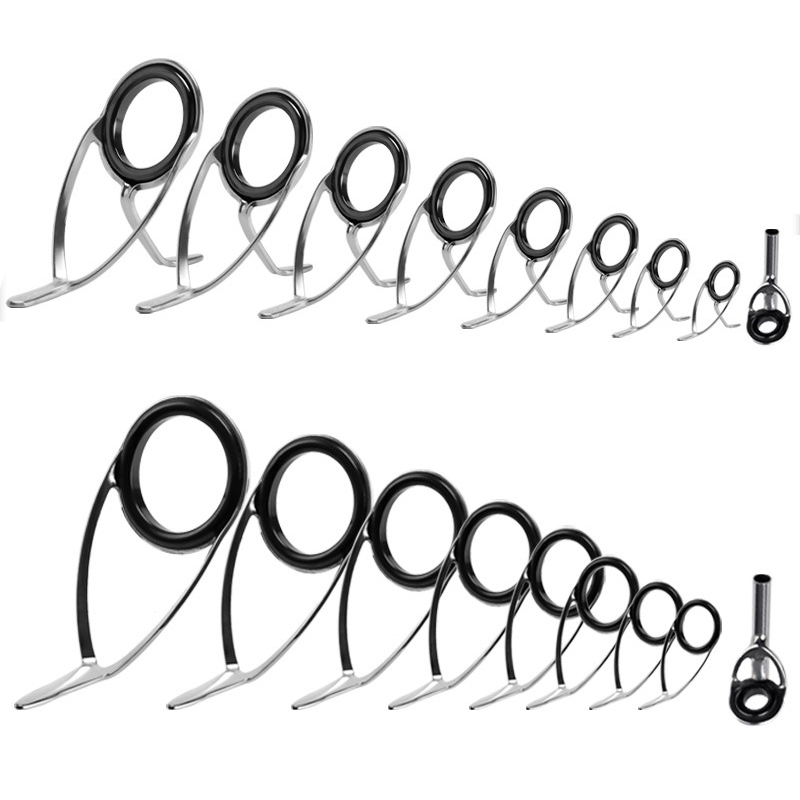9 pçs guia de vara de pesca an - Fishing Rod Building Kit avaliação e preço