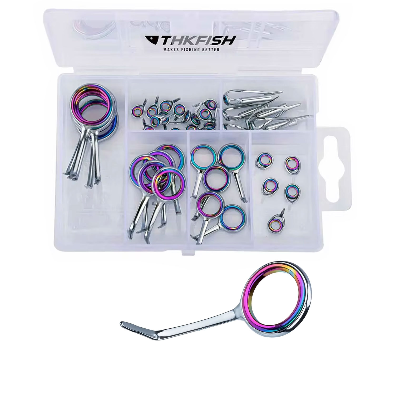 Colorido aço inoxidável Pesca  - Fishing Rod Building Kit avaliação e preço