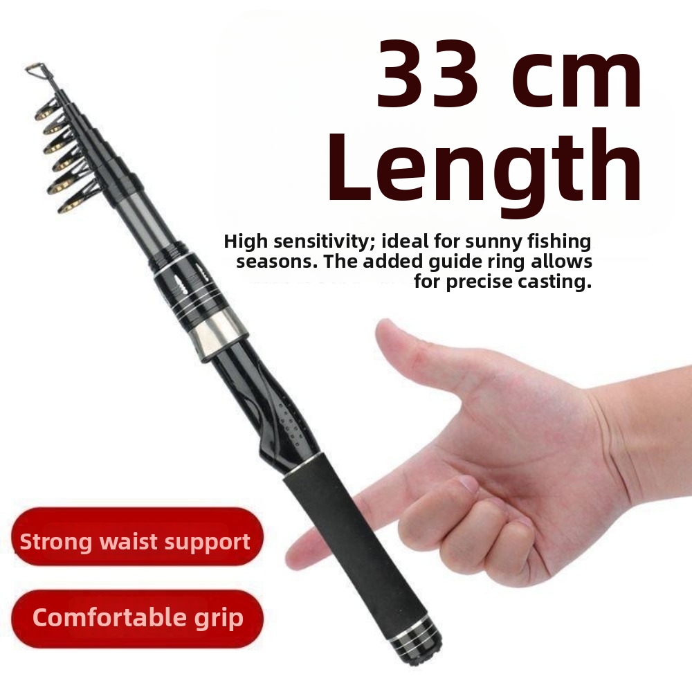 Vara de Pesca Retrátil de Fibr - Fishing Rod Surf avaliação e preço